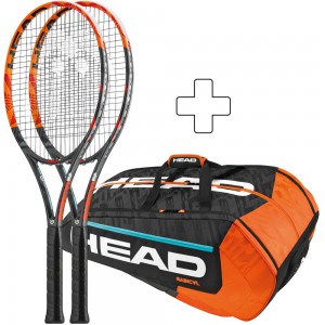 Tennisschläger HEAD Bundle 2x Graphene XT Radical MP Tennisschläger HEAD Bundle 2x Graphene XT Radical MP